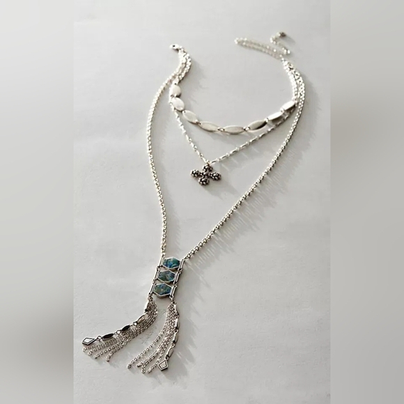 Free People Silver and Turquoise Necklace - Picture 2 of 12